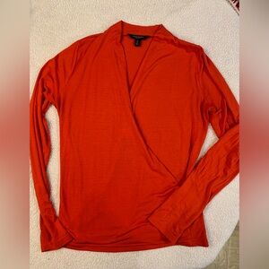 Vibrant Red Long Sleeve Top